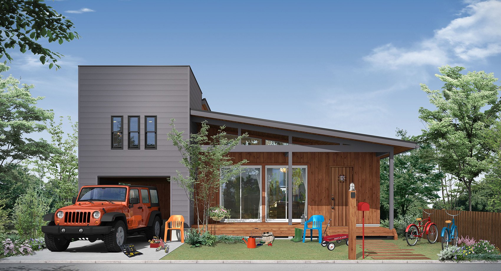 BERE BUILT-IN GARAGE